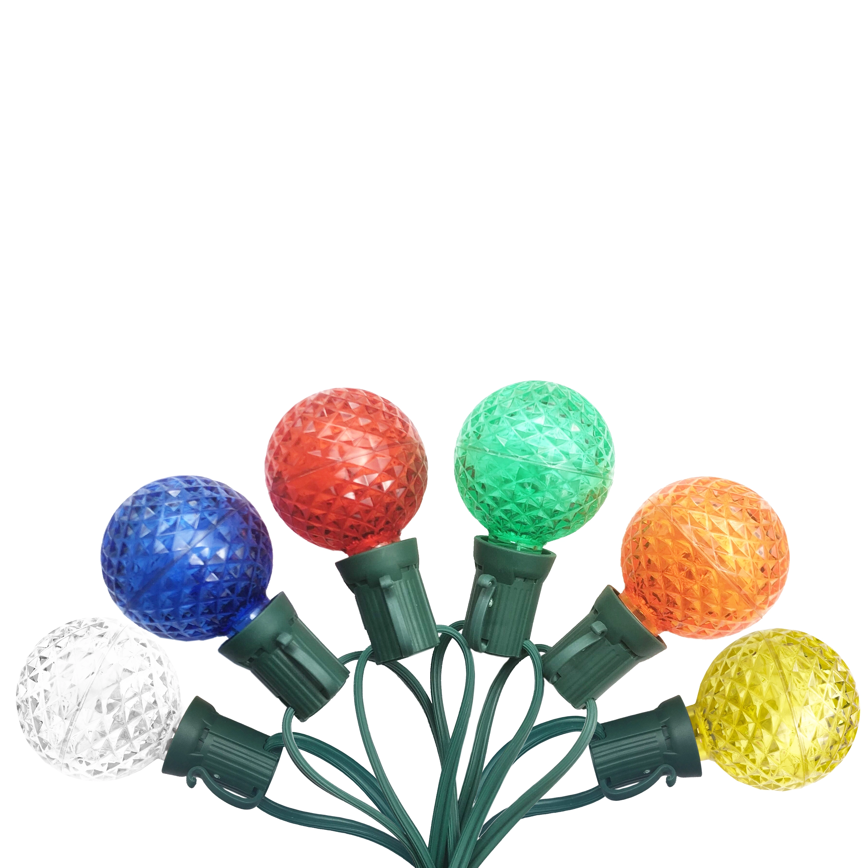 Lâmpadas LED multifacetadas 120V UL G50 E17