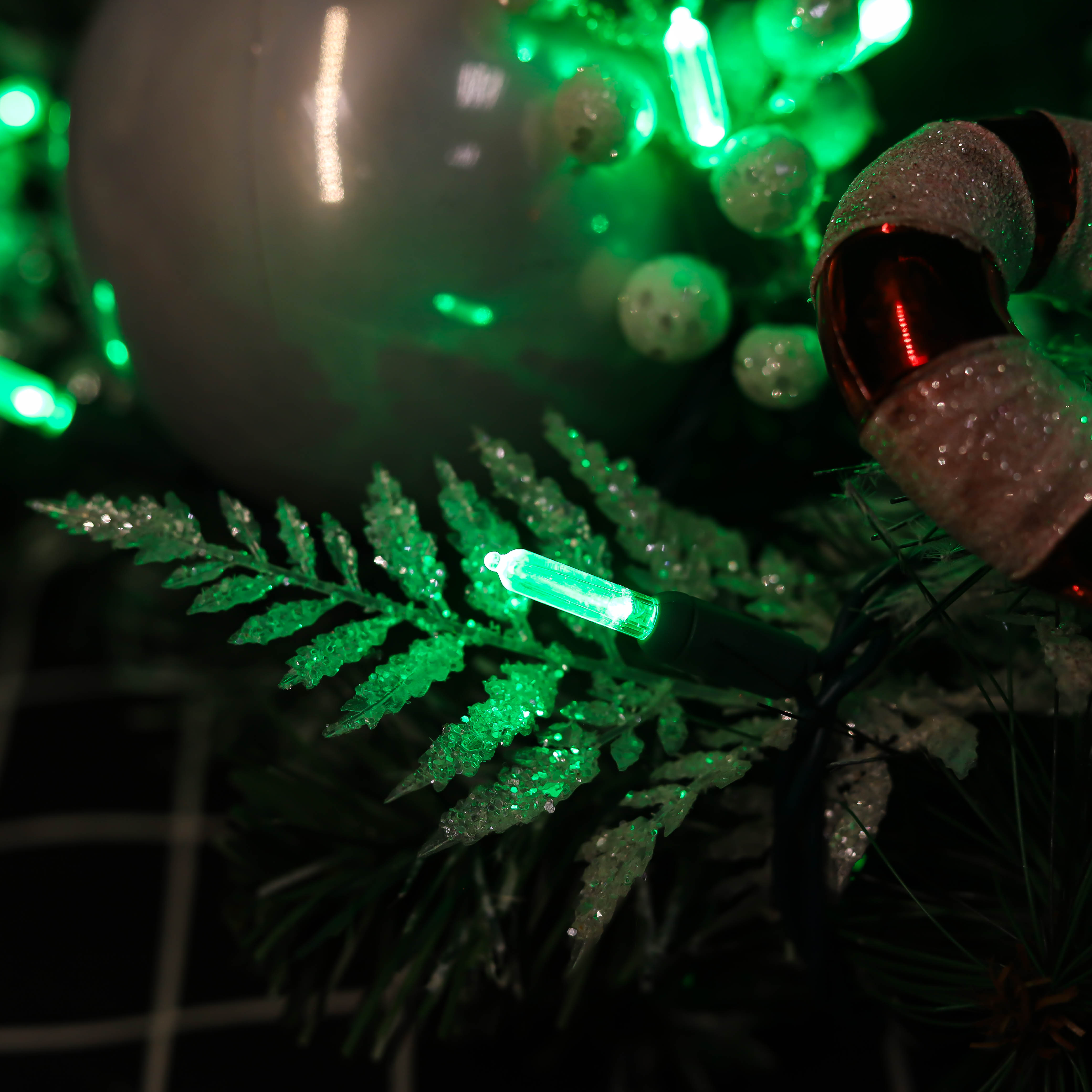 Luzes de cordas LED de Natal verde ul T5