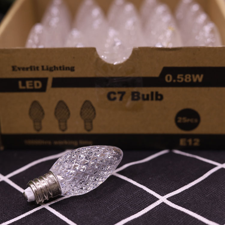 Lâmpadas de reposição LED noturnas brancas frias C7