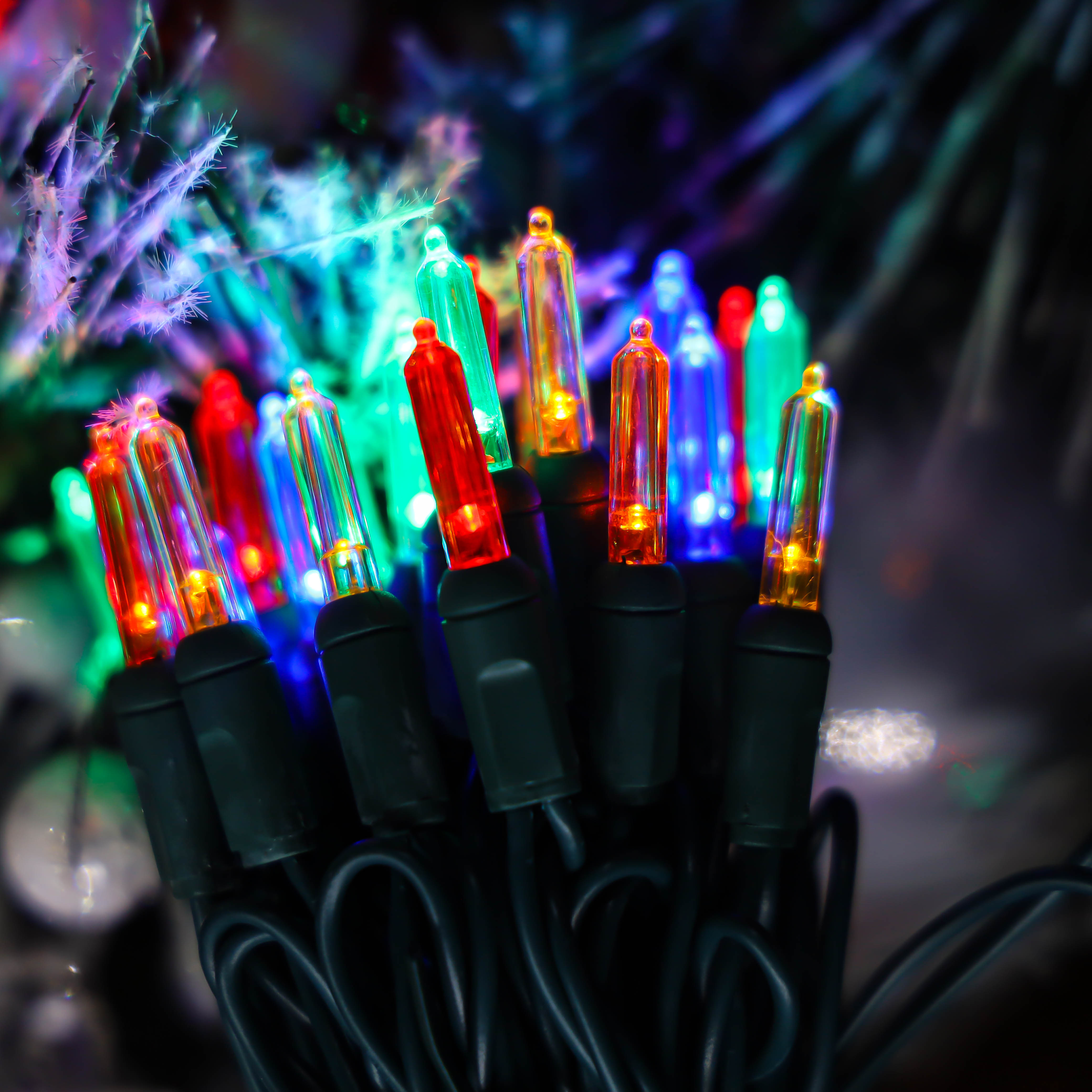 UL T5 LED Luzes de Natal Multi String Lights Verde Fio Conjunto de luzes à prova d'água ao ar livre