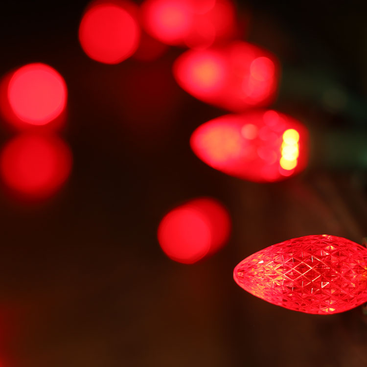 Lâmpadas de reposição LED vermelhas à prova d'água para ambientes internos e externos