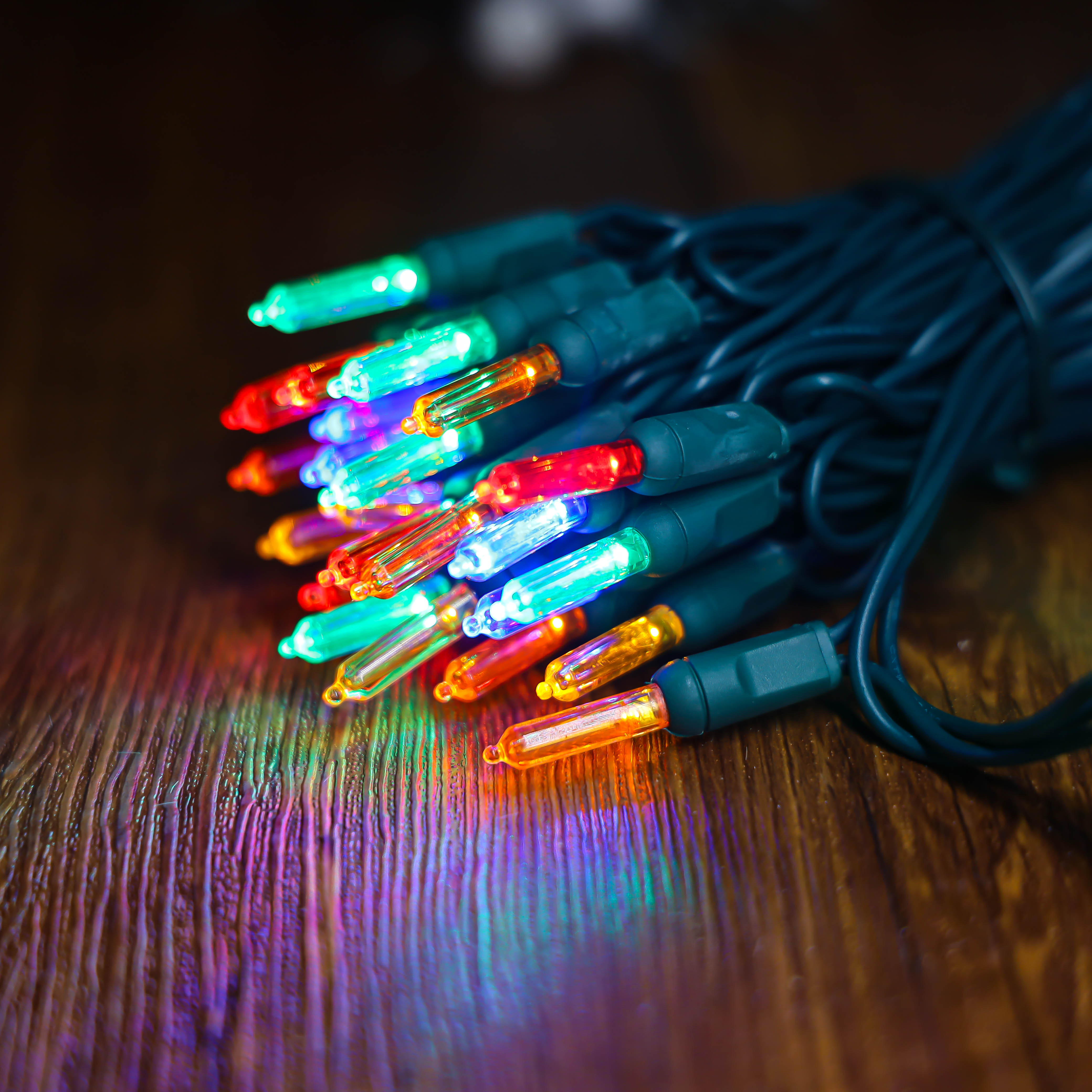 UL T5 LED Luzes de Natal Multi String Lights Verde Fio Conjunto de luzes à prova d'água ao ar livre