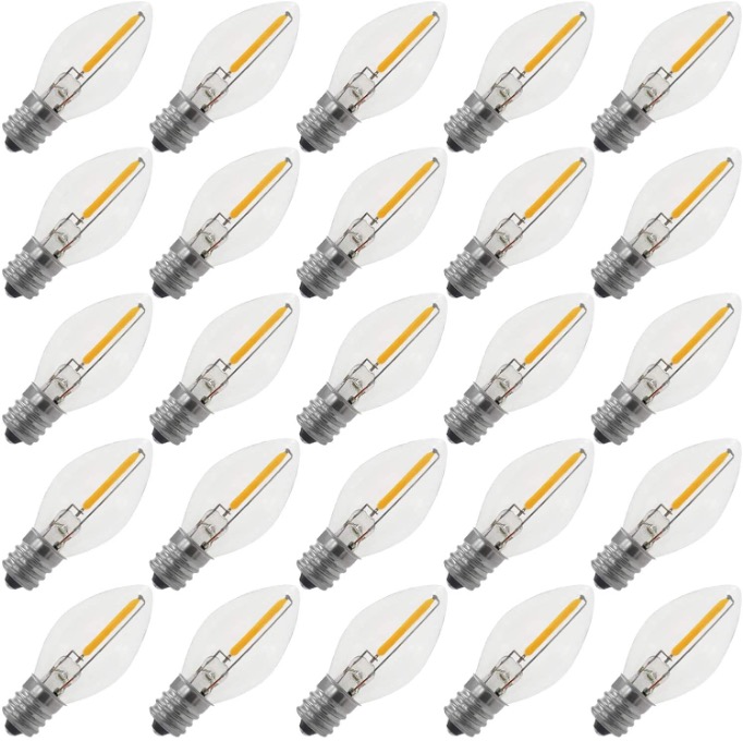 Lâmpadas LED de filamento C9 E17