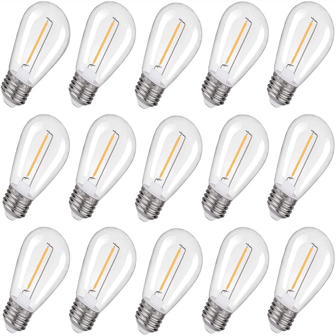Lâmpadas LED de filamento S14 E26
