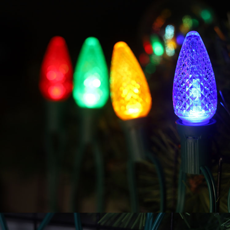 UL C9 Minleon LED Lâmpadas de substituição Multi Lâmpada de Natal