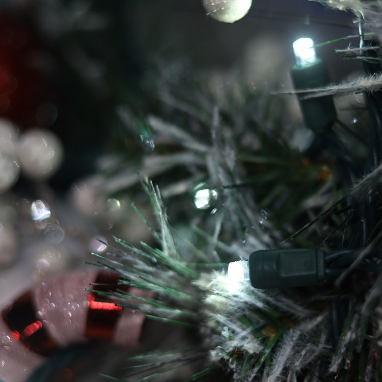 Mini luzes de corda LED UL de grande angular para uso externo e interno de luzes brancas frescas de Natal UL