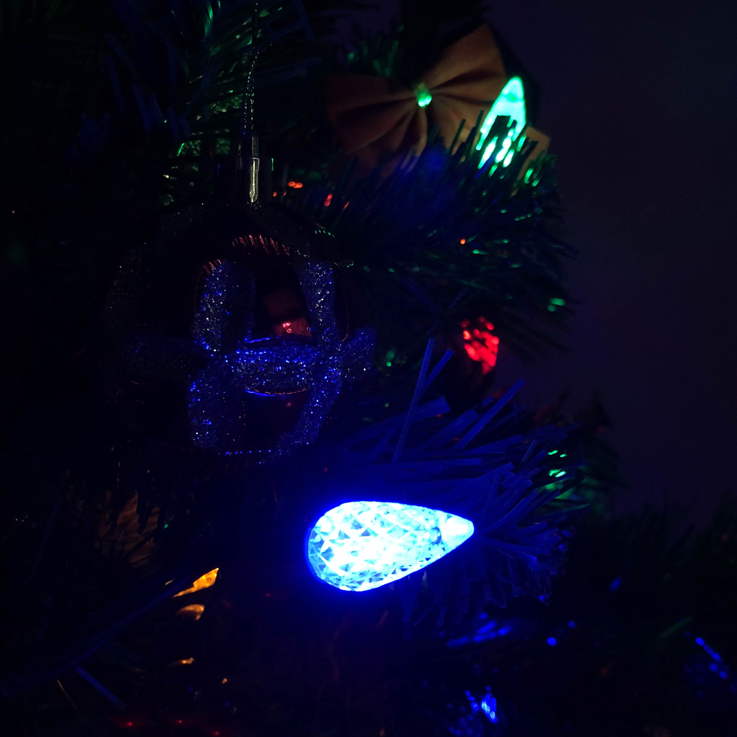 Luzes de Natal LED multi UL à prova d'água C6 morango