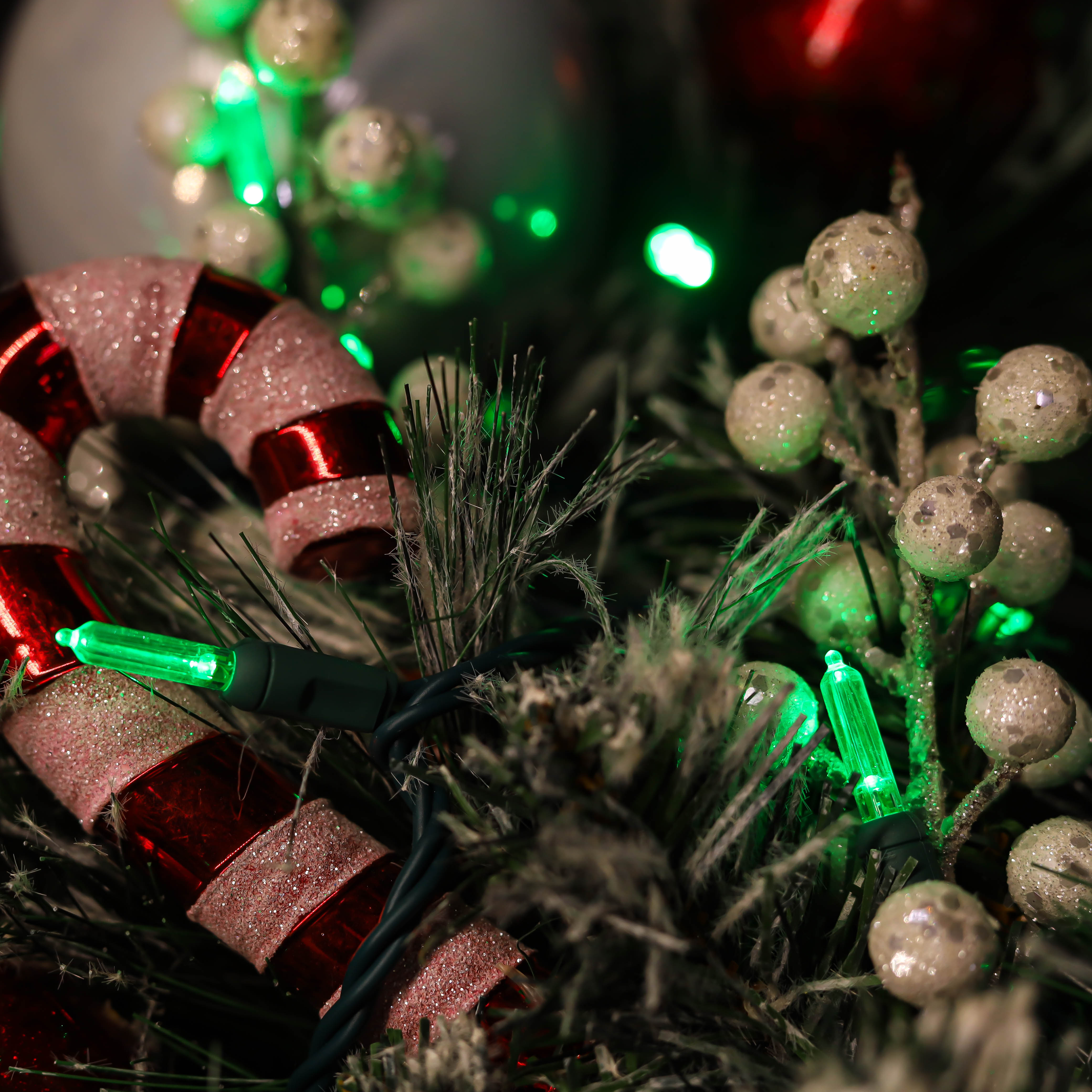 Luzes de cordas LED de Natal verde ul T5
