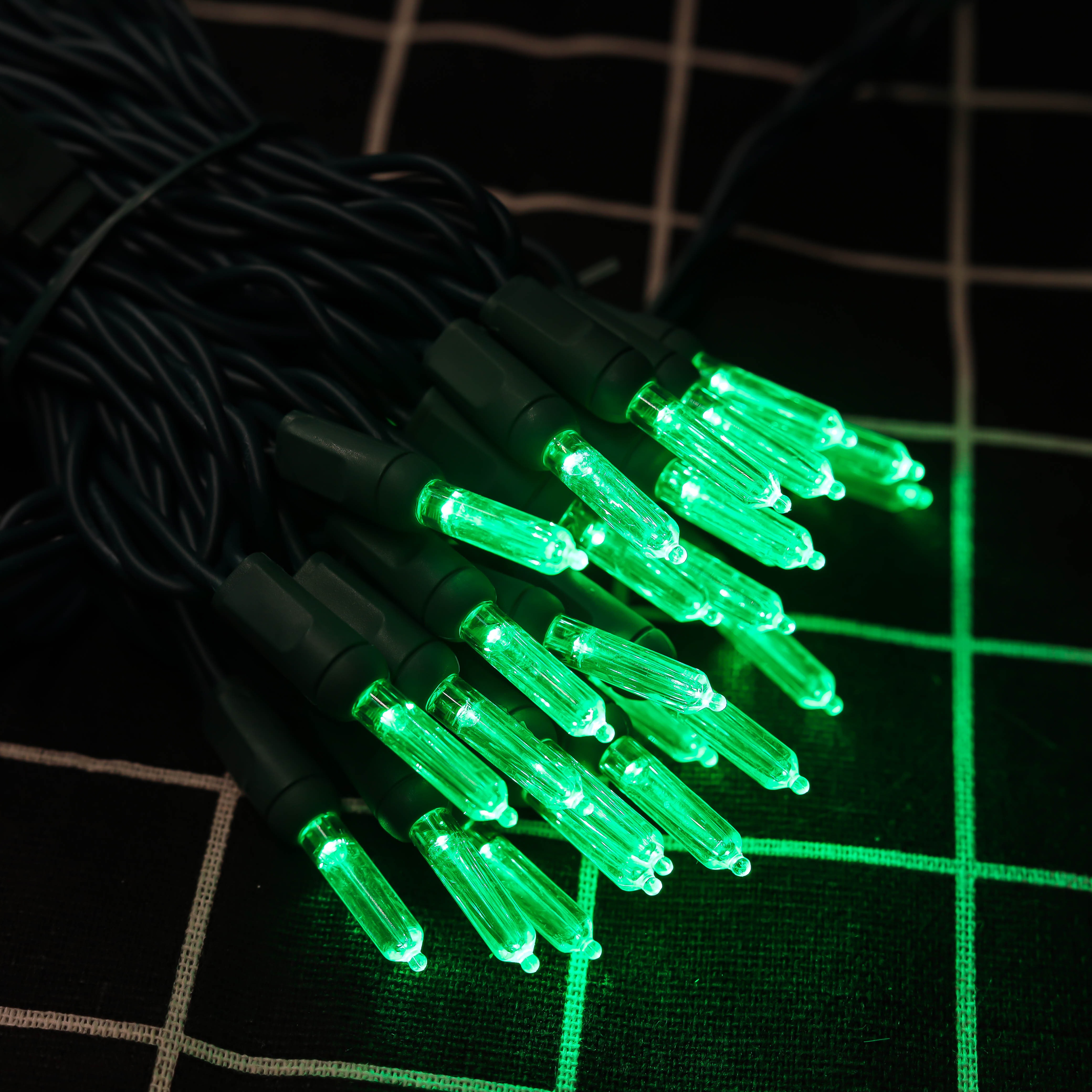 Luzes de cordas LED de Natal verde ul T5