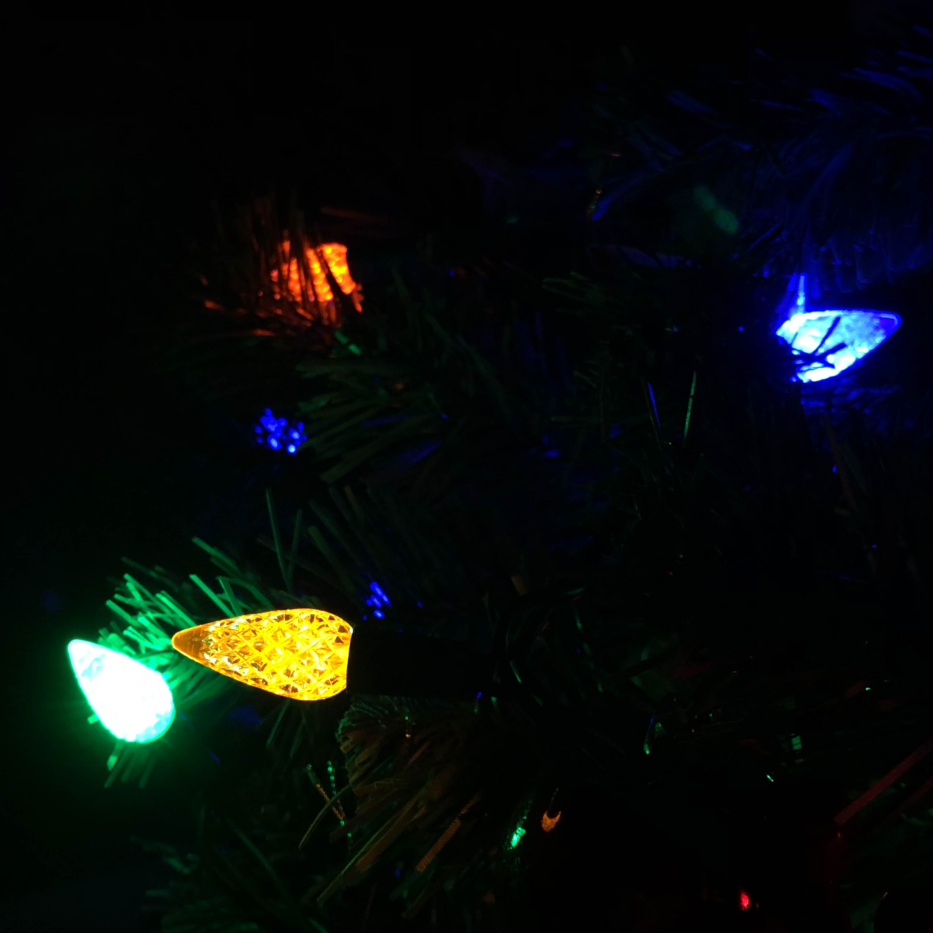 Luzes de Natal LED multi UL à prova d'água C6 morango