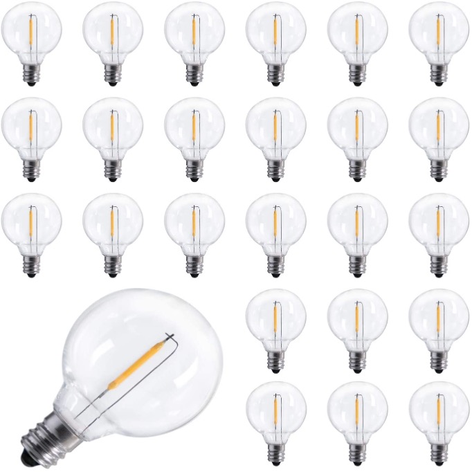 Lâmpadas LED de filamento G40 E12