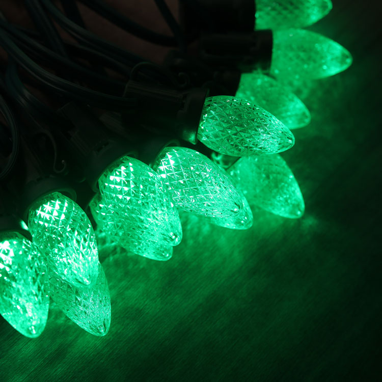 C7 Minleon LED Lâmpadas de reposição Verde Lâmpada de Natal UL à prova d'água externa