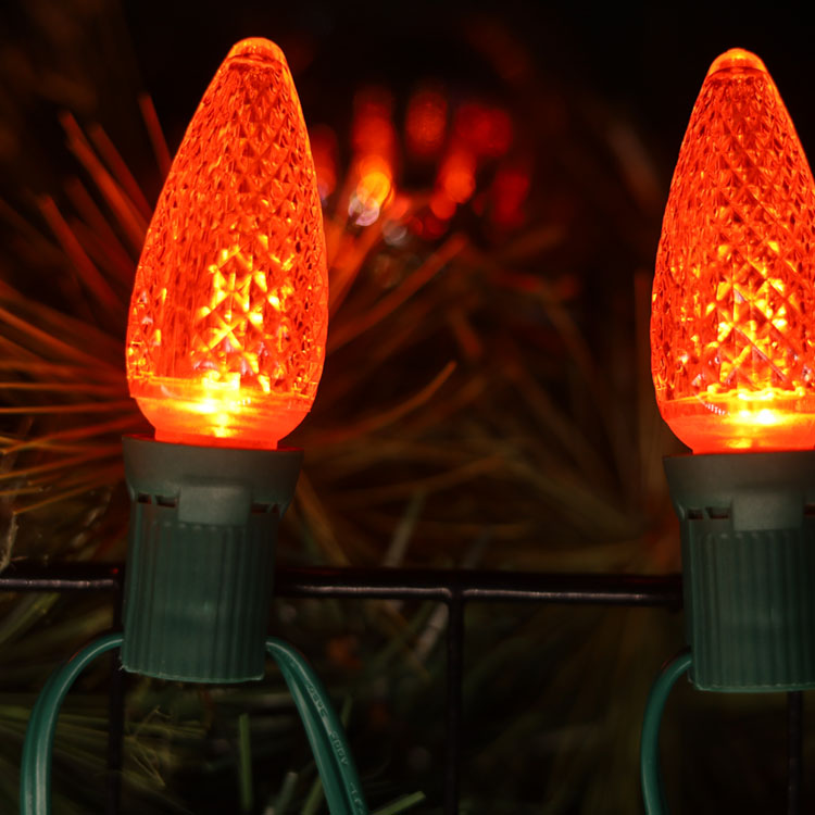 lâmpadas alaranjadas comerciais da substituição do Natal Dimmable do UL C9 E17 de 120V