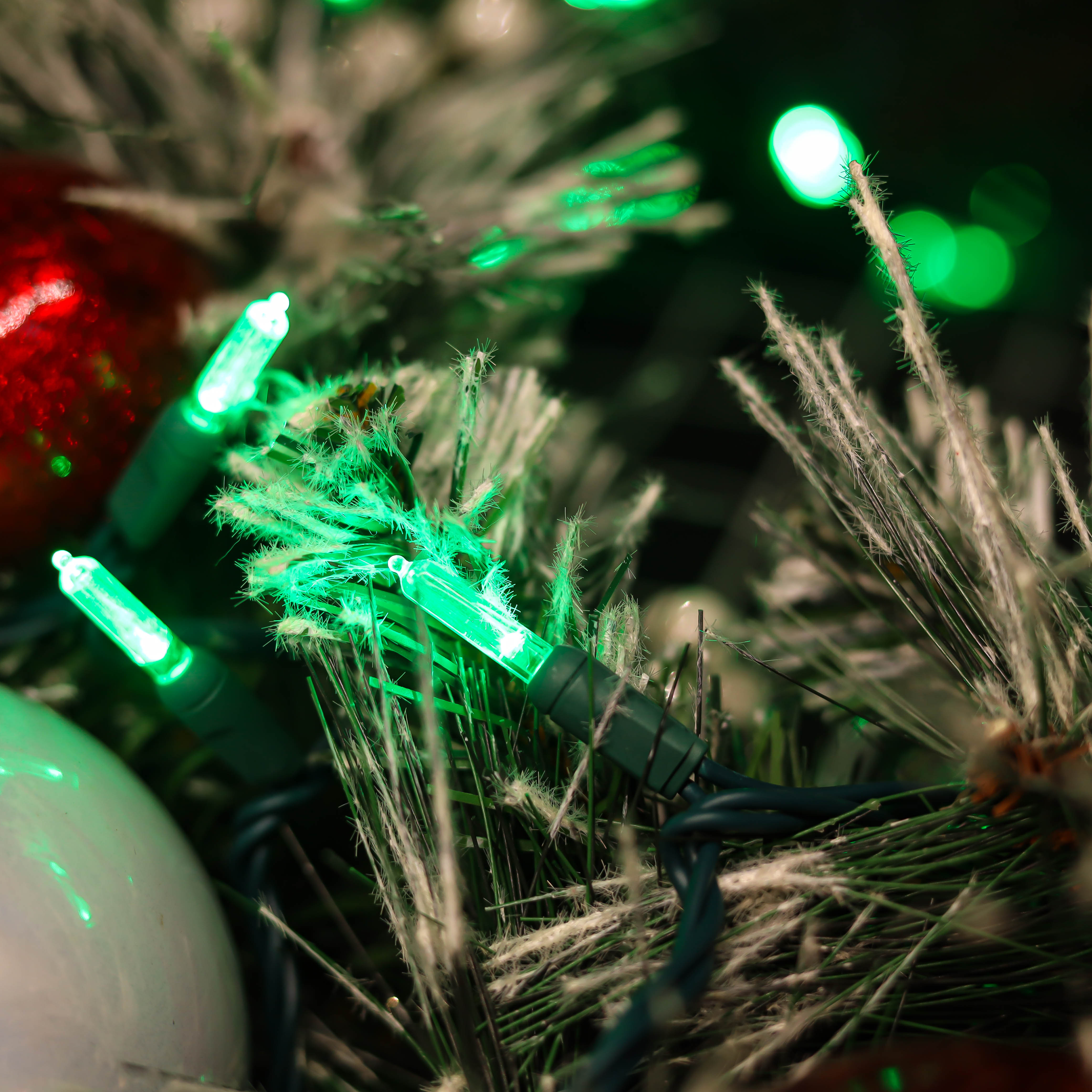 Luzes de cordas LED de Natal verde ul T5