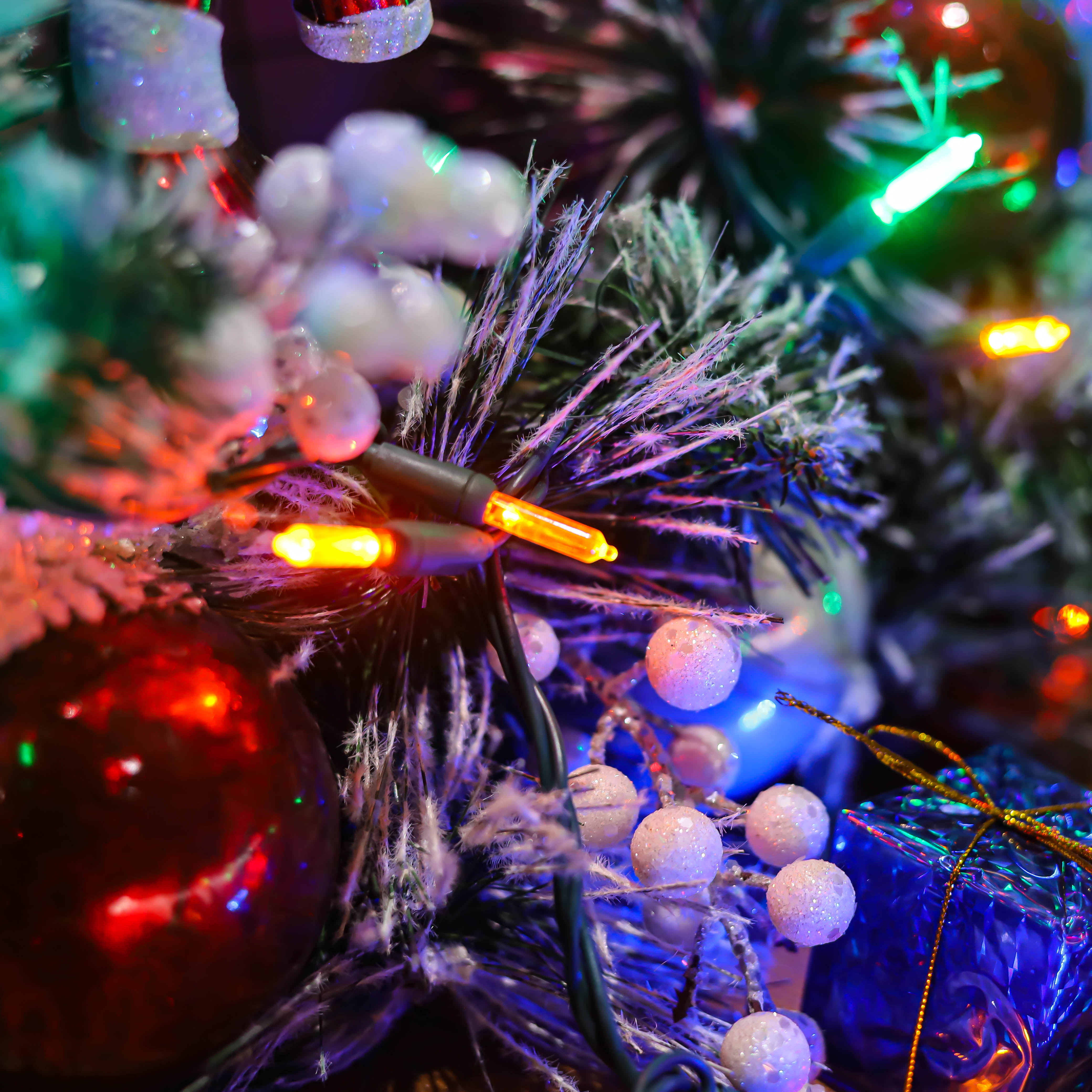 UL T5 LED Luzes de Natal Multi String Lights Verde Fio Conjunto de luzes à prova d'água ao ar livre
