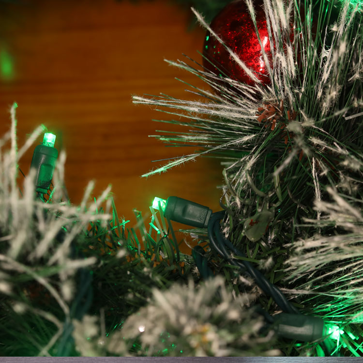 Mini luzes LED de ângulo amplo de 5MM Luz LED verde para decoração de Natal com certificação UL