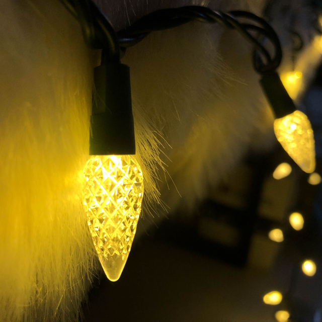 Ul C6 Luzes LED de morango branco quentes