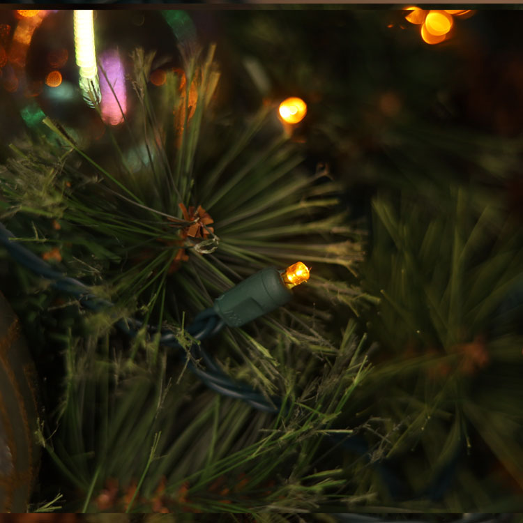 Luzes de corda LED amarela de 5 mm de largura