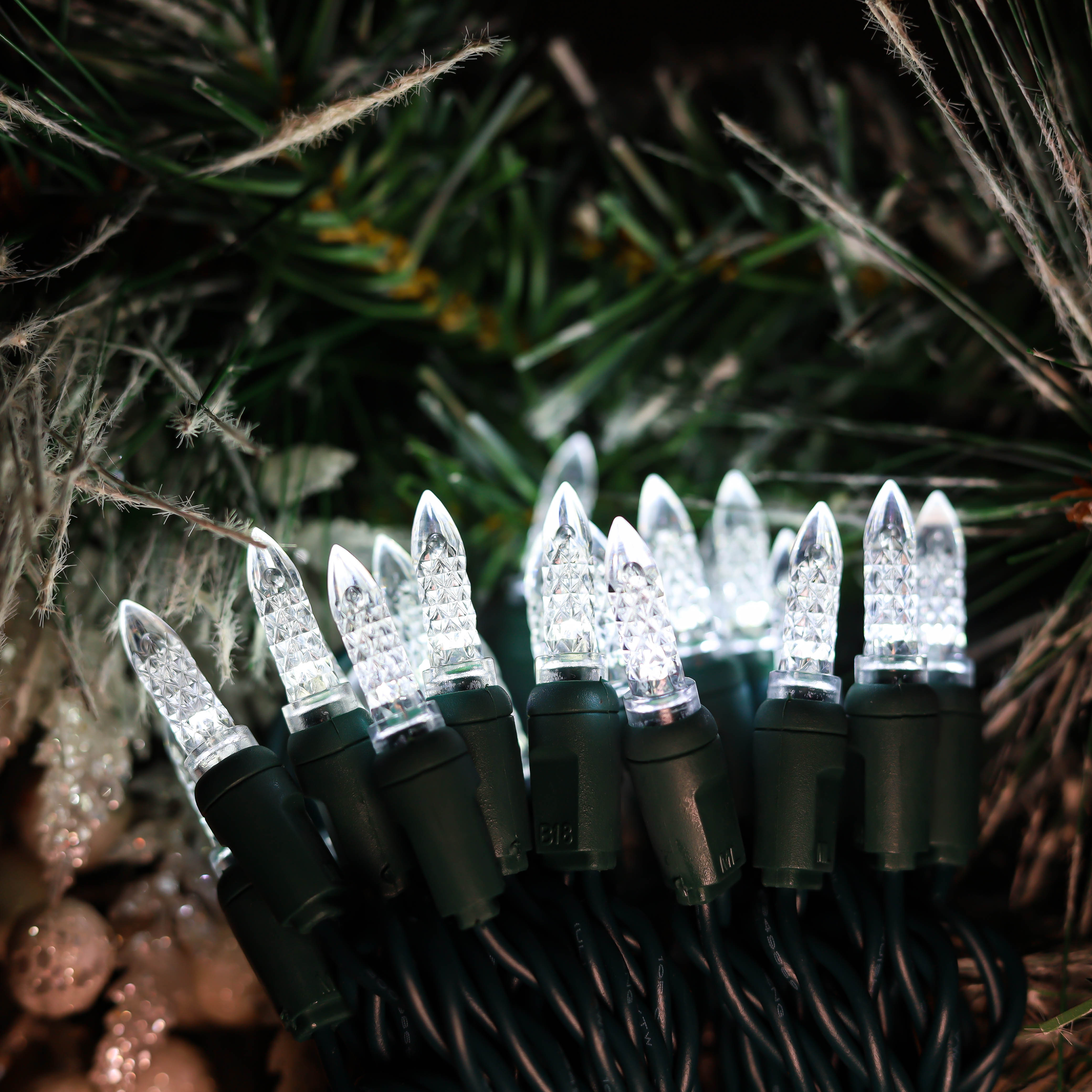 M5 UL Luzes de LED de Natal branco frio