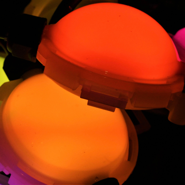 Luz de pixel de cúpula RGB à prova d'água 24V