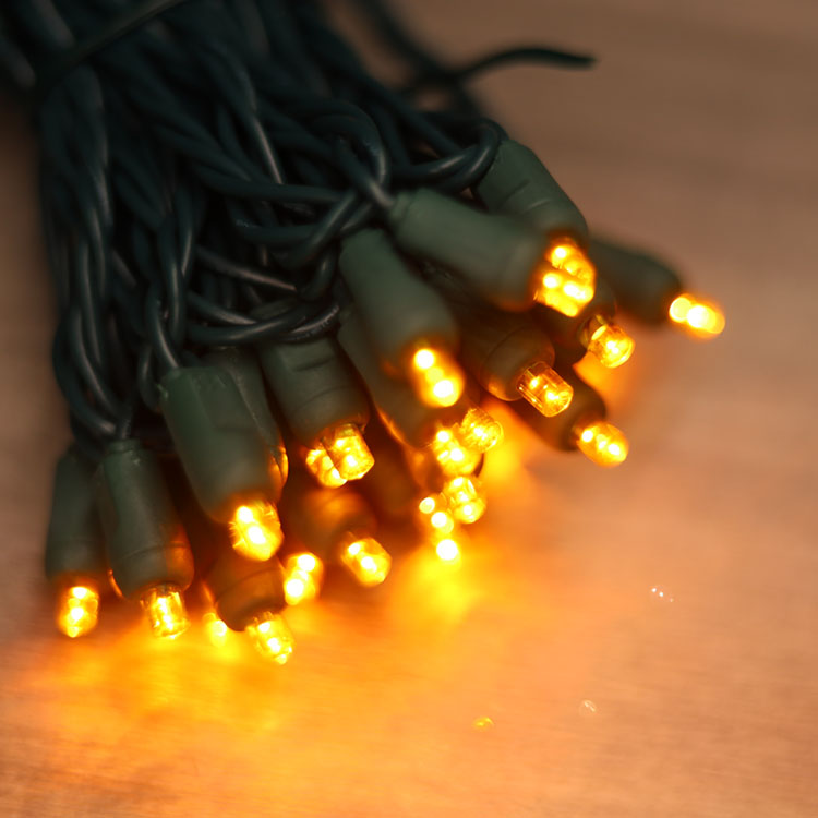 Luzes de corda LED amarela de 5 mm de largura