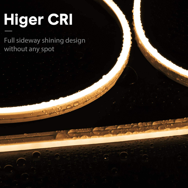 Luz de corda de néon branca quente 12V