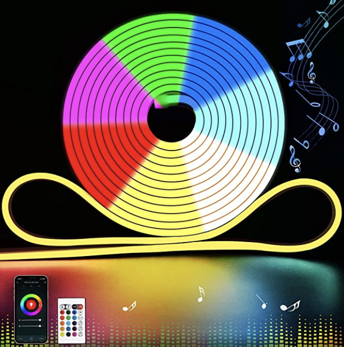 Luz de corda de néon 12V RGB