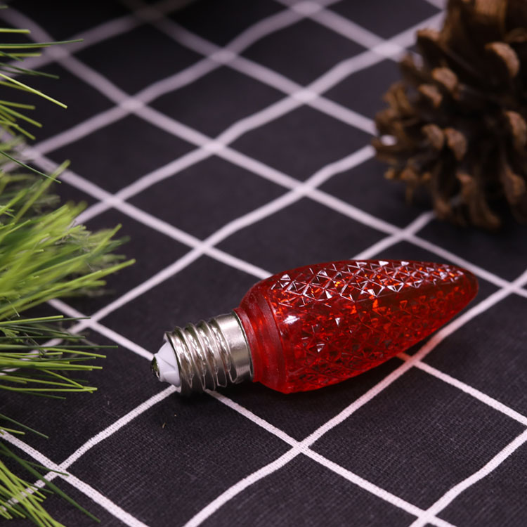Minleon C9 LED Lâmpadas de reposição de Natal LED vermelho 