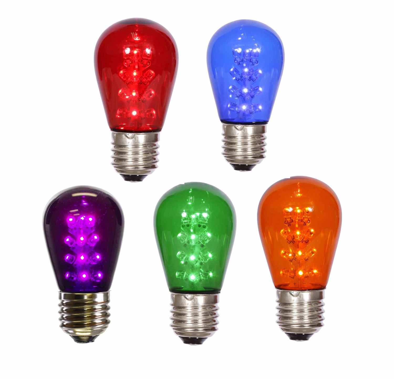 Lâmpadas LED facetadas S14 E26