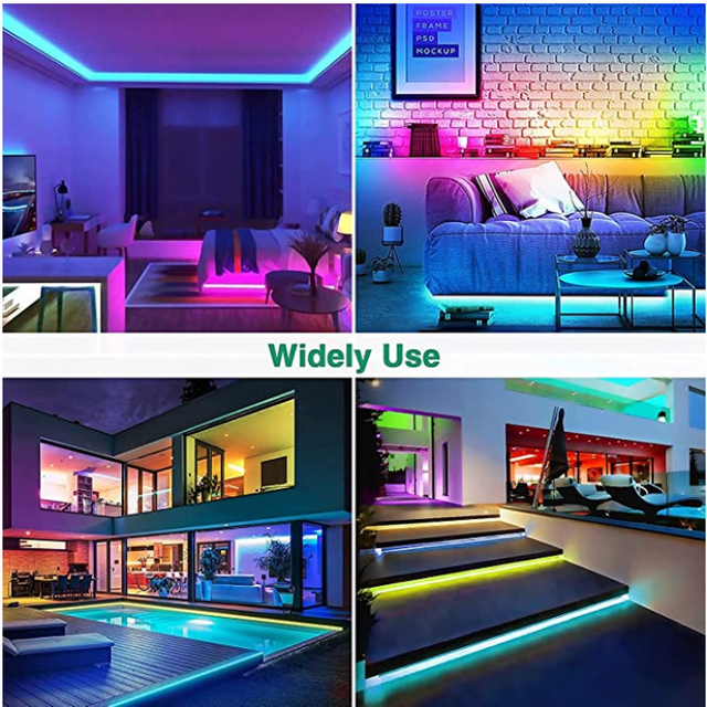 Luz de corda de néon 12V RGB