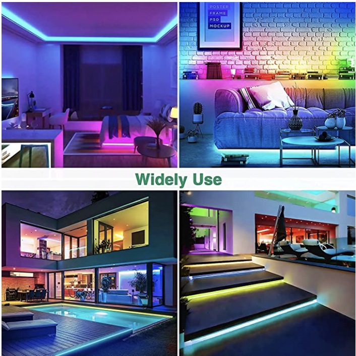 Luz de corda de néon 12V RGB