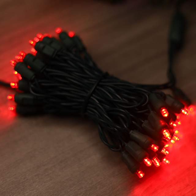 A corda larga do diodo emissor de luz do ângulo de 5MM mini ilumina o UL VERMELHO da luz da corda certificado