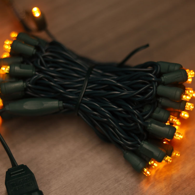 Luzes de corda LED amarela de 5 mm de largura