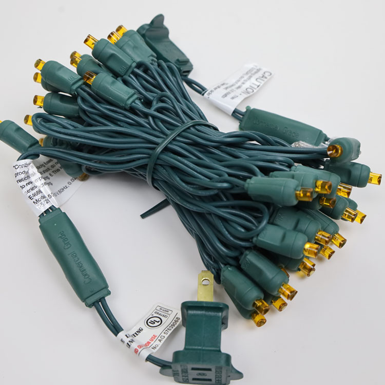 Luzes de corda LED amarela de 5 mm de largura