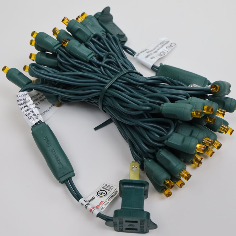 Luzes de corda de laranja laranja de 5 mm de largura ao ar livre