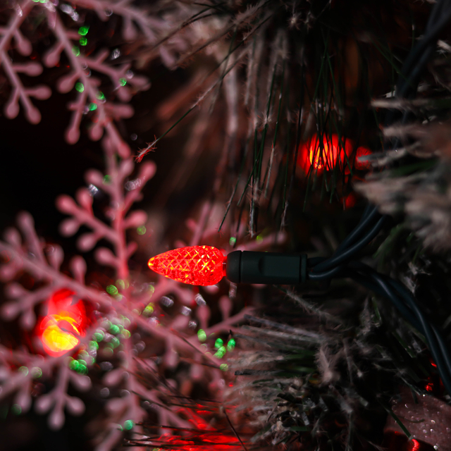 Luzes LED de Natal de 120V Ul Red C3