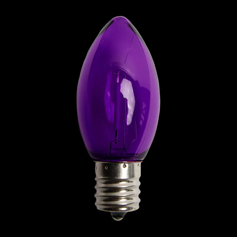 Lâmpada de filamento LED C9 – Roxa
