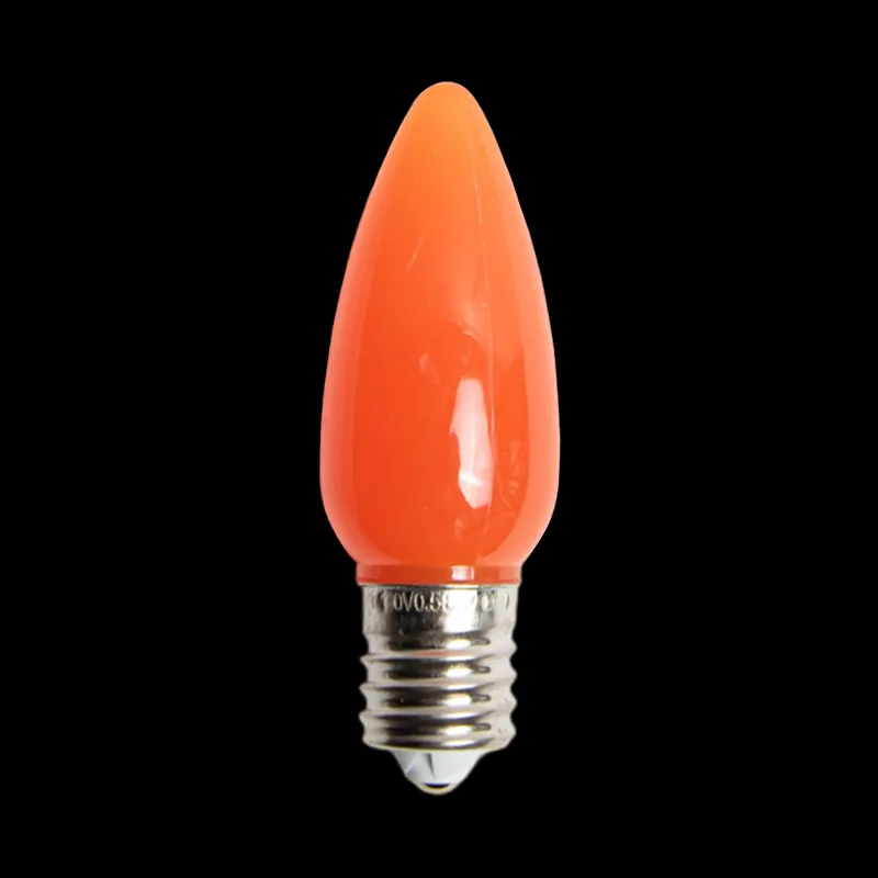 Lâmpada LED C9 Opaca Laranja