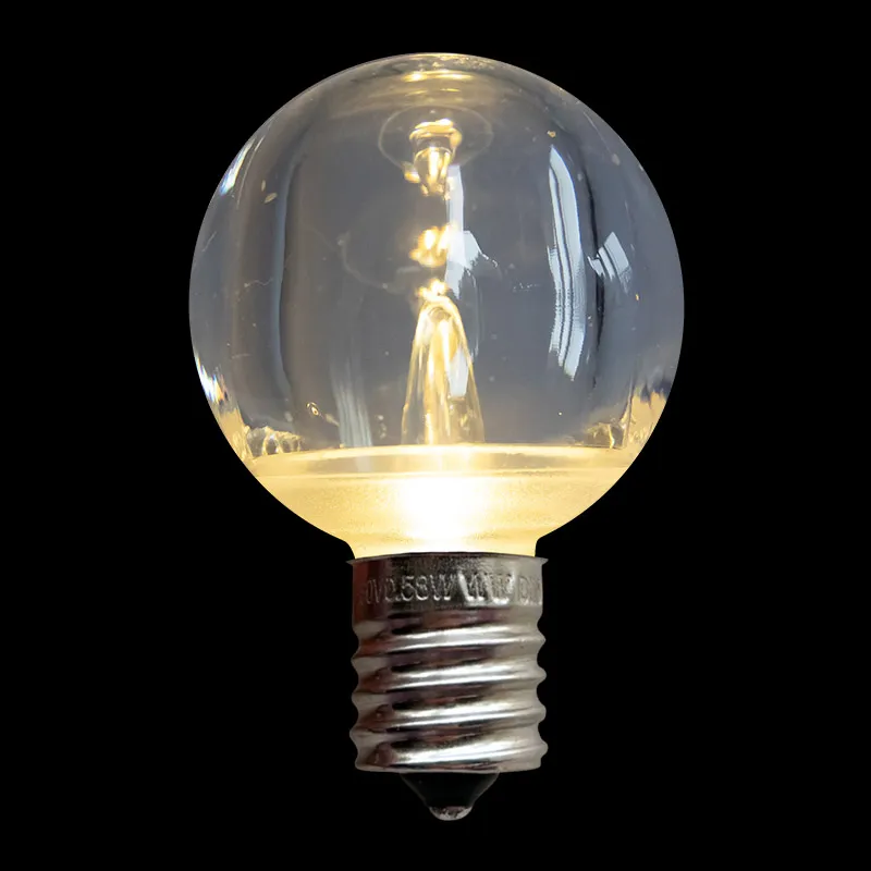 Lâmpada LED Transparente G50/E17 – Branco Quente Tradicional