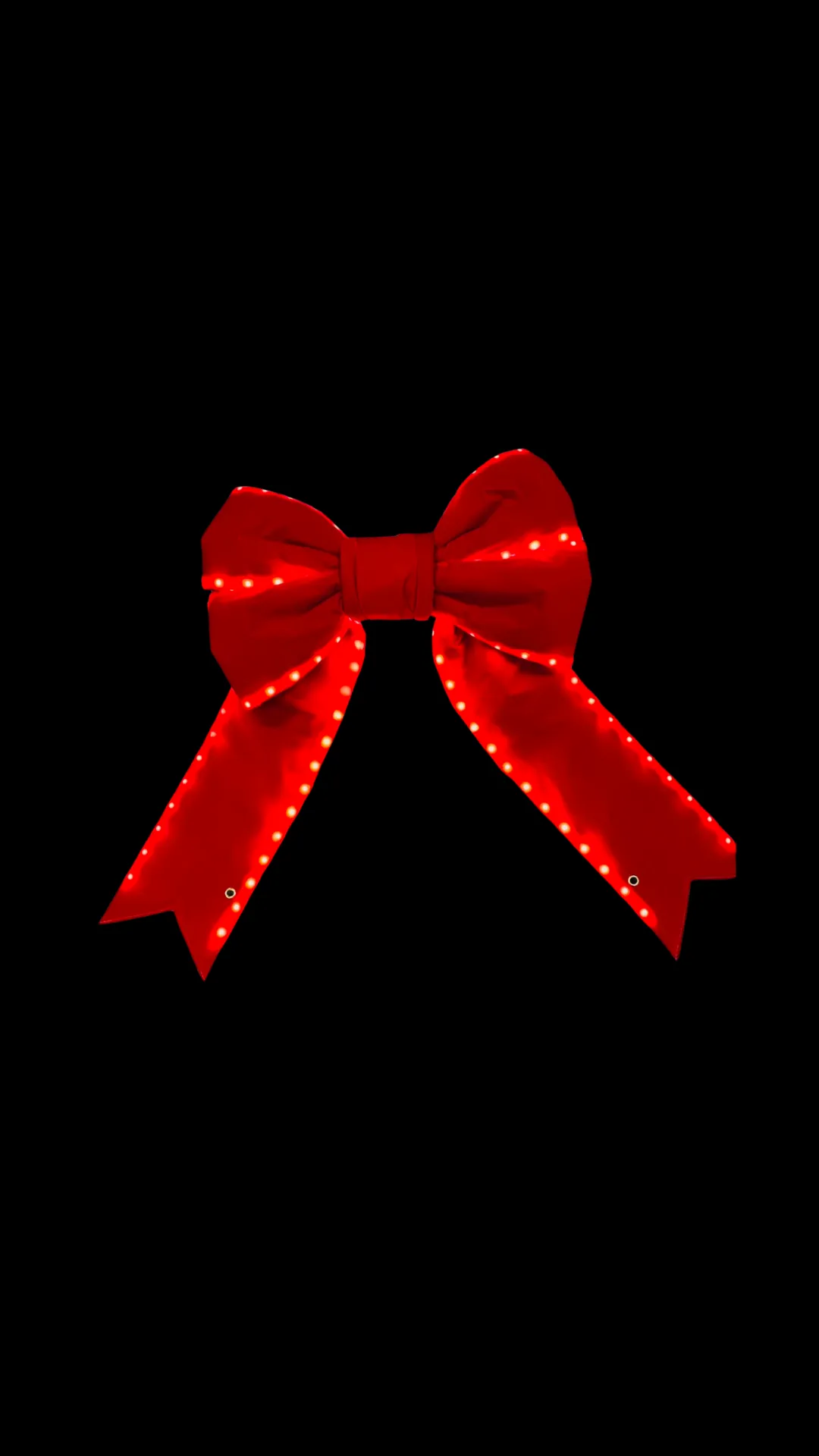 Laço Veludo Vermelho Pré-iluminado – 36″