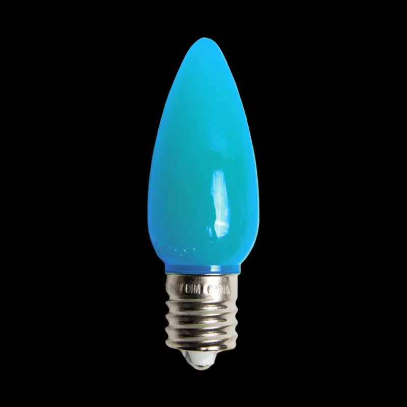 C9 LED lâmpada opaca azul-petróleo