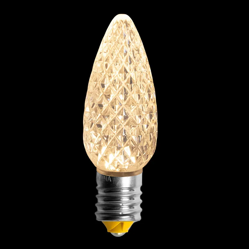 Lâmpada LED Facetada C9 V2 – Sol Branco Quente