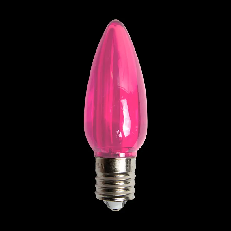 Lâmpada LED Transparente C9 Rosa