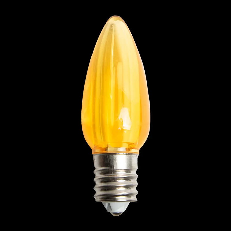Lâmpada LED Transparente C9 Amarela