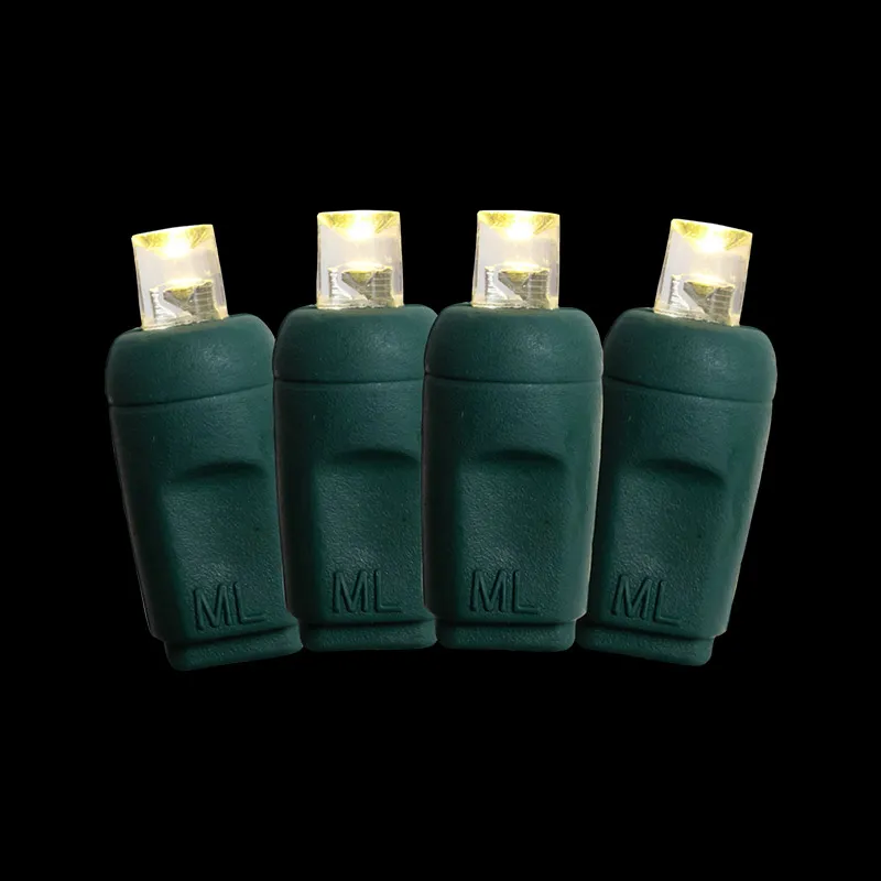 Mini luzes LED de grande angular de 5MM para uso externo com corda de luz de Natal UL branca quente