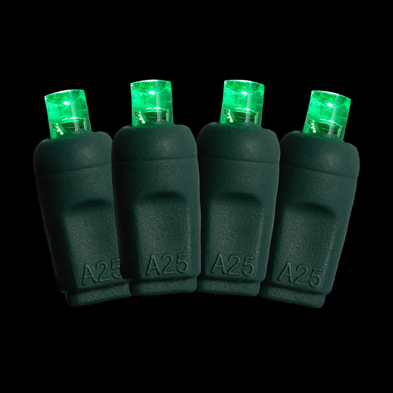 a corda verde do Natal do diodo emissor de luz de 50L 5MM ilumina exterior impermeável
