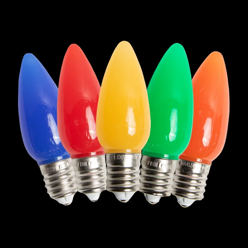 Lâmpada LED Opaca C9 – Multi (R/G/Y/B/O)