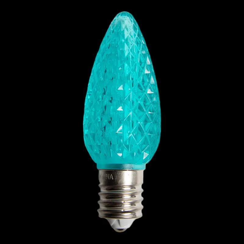 Lâmpada LED facetada C9 V2 – Azul-petróleo
