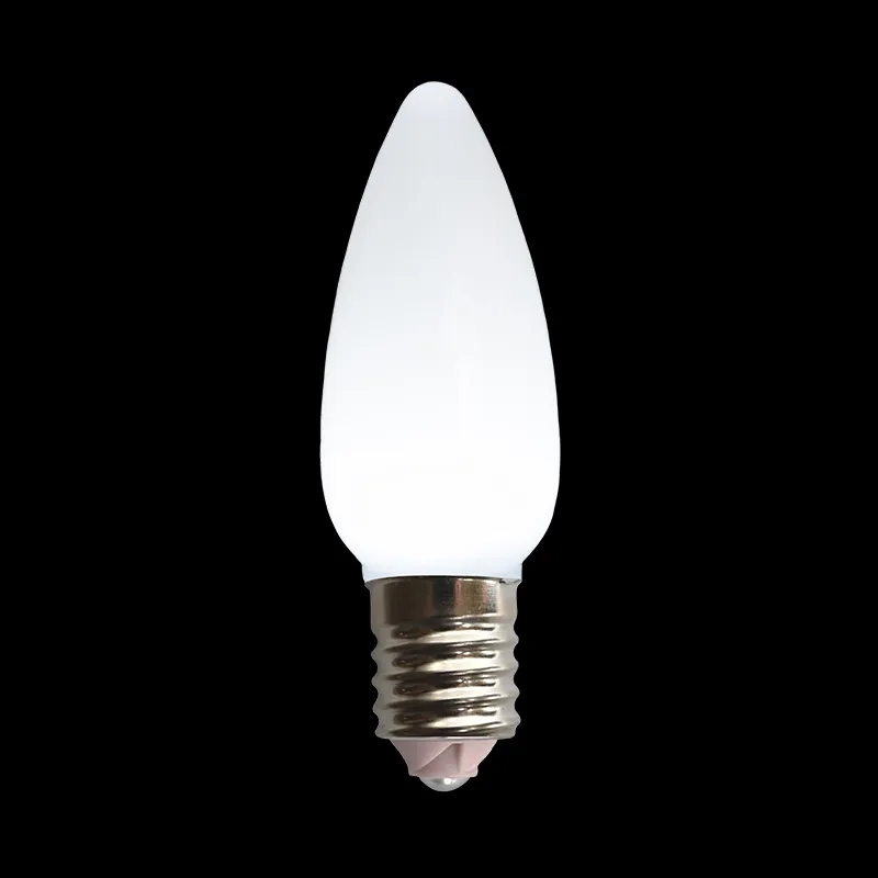 Lâmpada LED C9 opaca branco puro