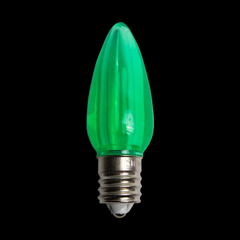 Lâmpada LED Transparente C9 Verde